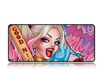 Ігрова поверхня Work Place DC HARLEY QUINN SOLO з яскравим принтом Harley Quinn для миші та клавіатури