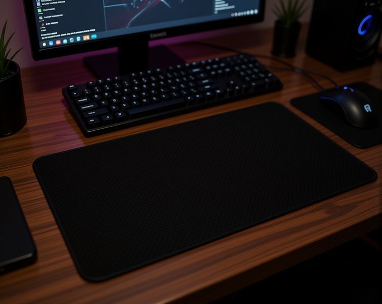 Великий килимок для миші Work Place PN BLACK CUBE gaming desk mat для клавіатури та мишки