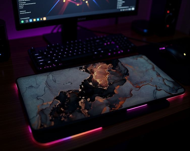 Ігрова поверхня Work Place TR МАРМУР І ЗОЛОТО &mdash; велика gaming surface з елегантним поєднанням мармуру й золота для сучасного сетапу.