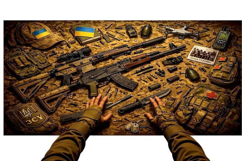 Килимок для чищення зброї 900х400 мм Work Place Ukrainian Tactical Table BT-0520 фото