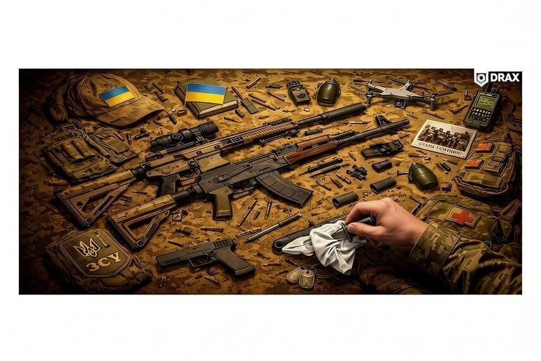Килимок для чищення зброї 900х400 мм Work Place Ukrainian Tactical Table BT-0520 фото