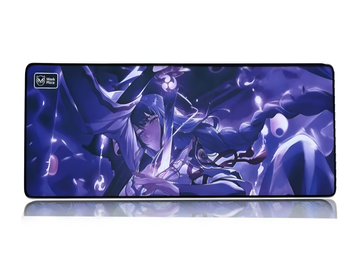 Великий килимок для миші Work Place Shop Anime Genshin Impact Райден Шьоґун &mdash; стильний desk mat для фанатів Ґеншін Імпакт