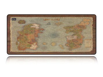 Великий килимок для мишки Work Place Shop MAP Azeroth з детальною картою фантазійного світу для геймерів