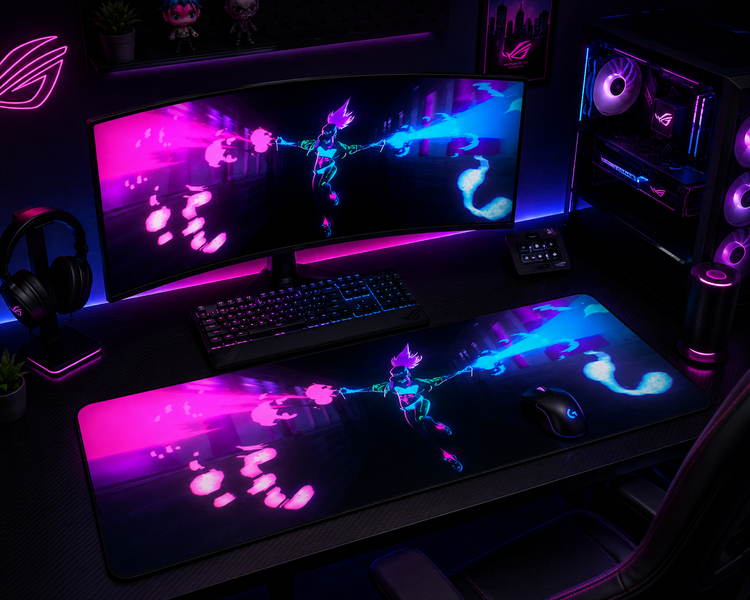 Ігровий килимок для миші Work Place GAME LEAGUE OF LEGENDS AKALI у стилі League of Legends