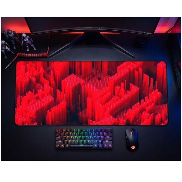 Ігрова поверхня Work Place GAME 3D RED MAT 300x500 мм для комфортної гри та роботи за комп&rsquo;ютером