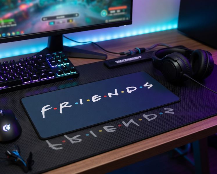 Gaming mouse pad Work Place Shop Friends TV Show &mdash; великий килимок для мишки у стилі популярного ситкому