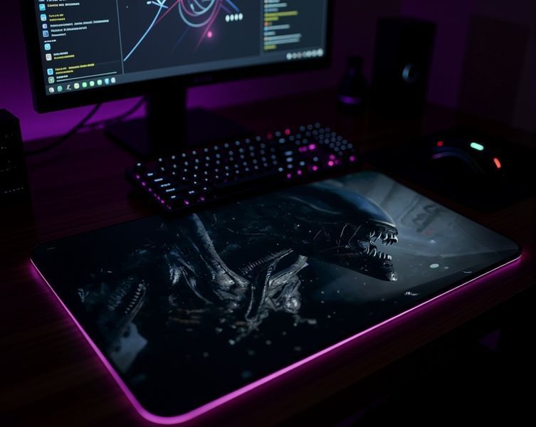 Килимок для миші Work Place ME ALIEN з фантастичним принтом