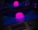 Ігровий desk mat Work Place GAME NEO NOIR &mdash; футуристичний dark neon дизайн для геймерського сетапу
