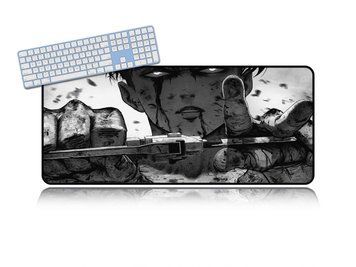 Великий килимок для миші Work Place Shop Anime Атака Титанів Леві &mdash; стильний desk mat для фанатів аніме