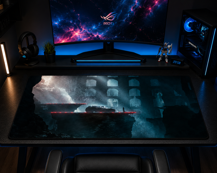 Стильний килимок для миші Work Place DC BATMAN BATCAVE для фанатів темної печери героя