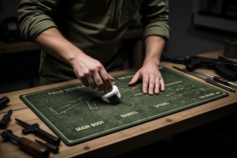 Килимок для чищення зброї 900х400 мм Work Place Field Service Mat BT-0420 фото