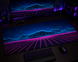 Ігровий desk mat Work Place GAME NEO NOIR &mdash; футуристичний dark neon дизайн для геймерського сетапу